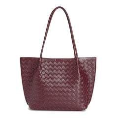 Elegant Woven Leather Tote Bag