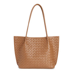 Elegant Woven Leather Tote Bag