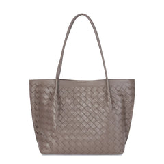 Elegant Woven Leather Tote Bag
