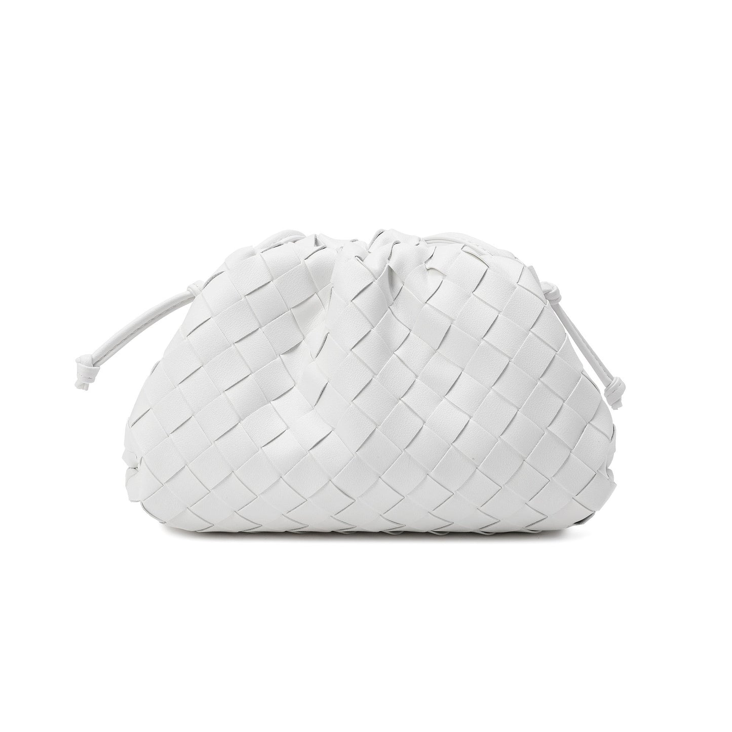 Full Grain Woven Leather Pouch/ Shoulder/ Clutch Bag