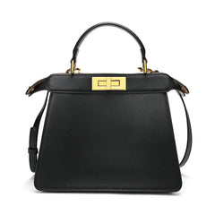 Smooth Nappa Leather Satchel/ Shoulder Bag