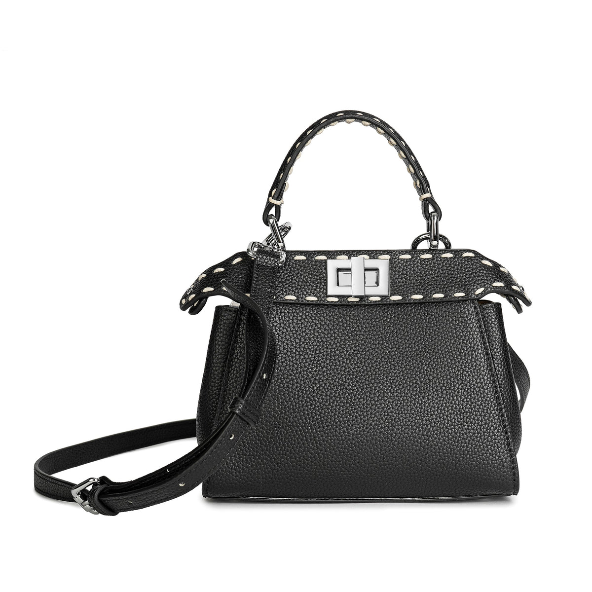 Top-Grain Leather Satchel/Shoulder Bag