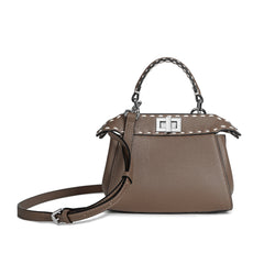 Top-Grain Leather Satchel/Shoulder Bag