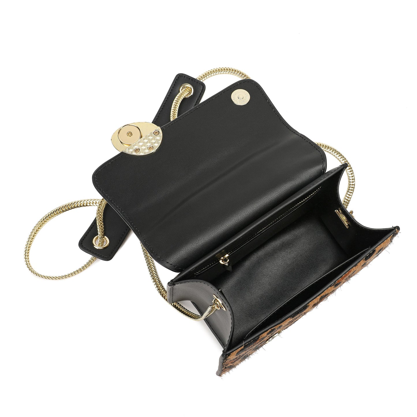 Sheepskin Leather Top-Handle Shoulder Bag