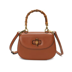 Smooth Leather Satchel/Shoulder Bag