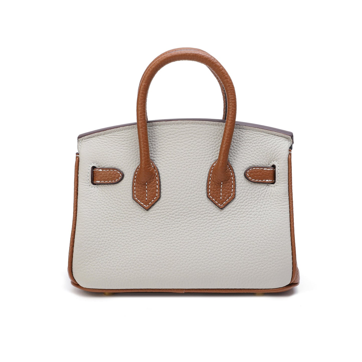 Full-Grain Leather Mini Satchel/ Shoulder Bag