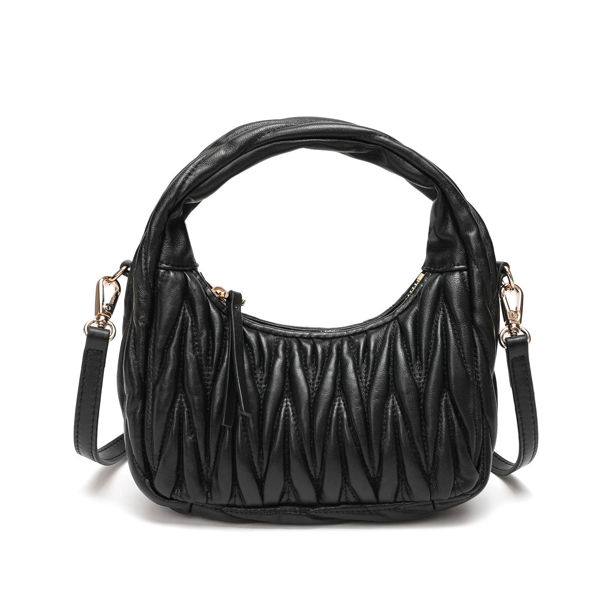 Quilted Sheepskin Leather Crossbody