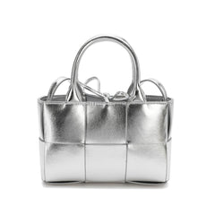 Smooth Woven Leather Crossbody/Shoulder