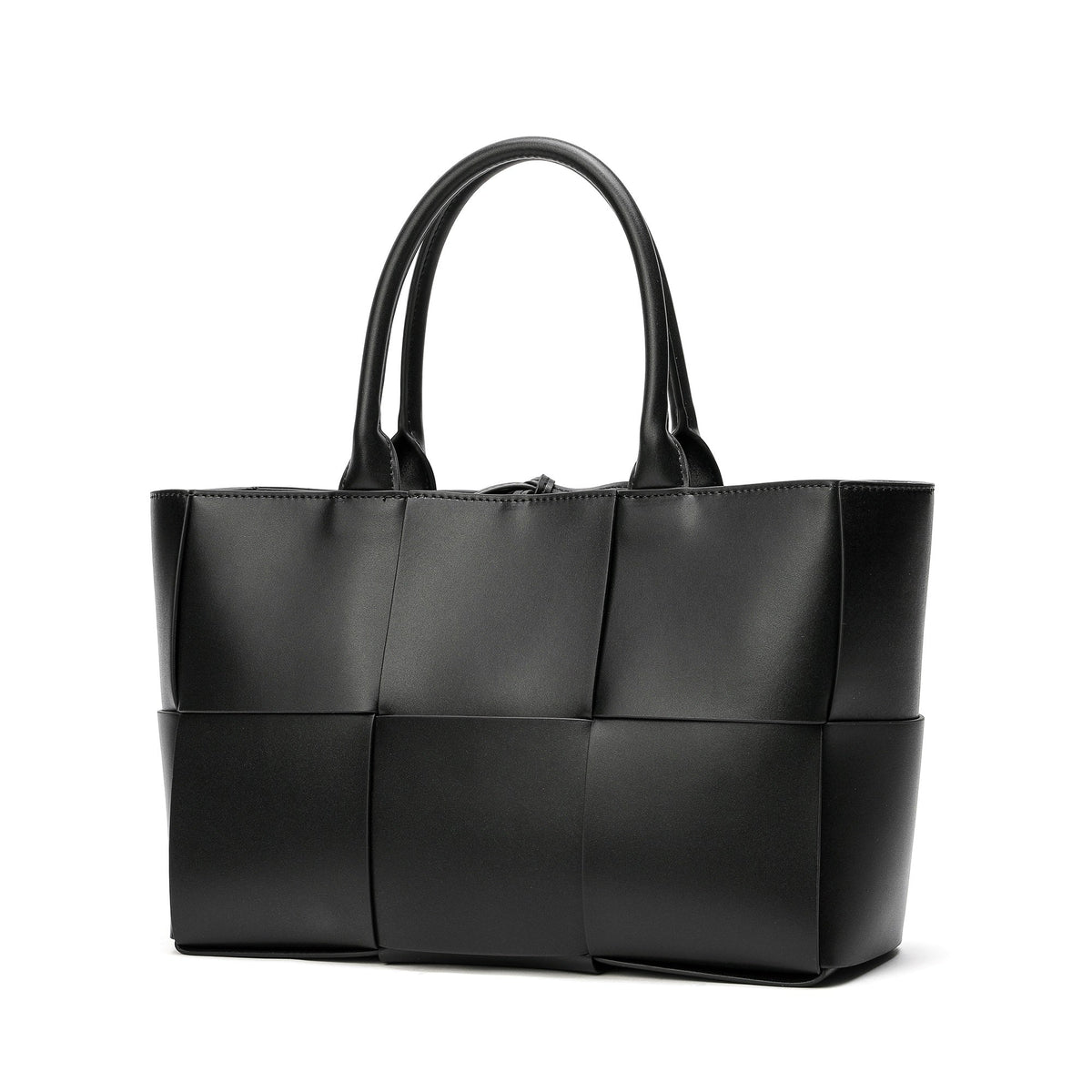 Woven Smooth Leather Tote Bag