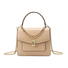 Smooth Leather Top-Handle Crossbody
