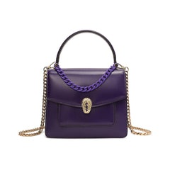 Smooth Leather Top-Handle Crossbody