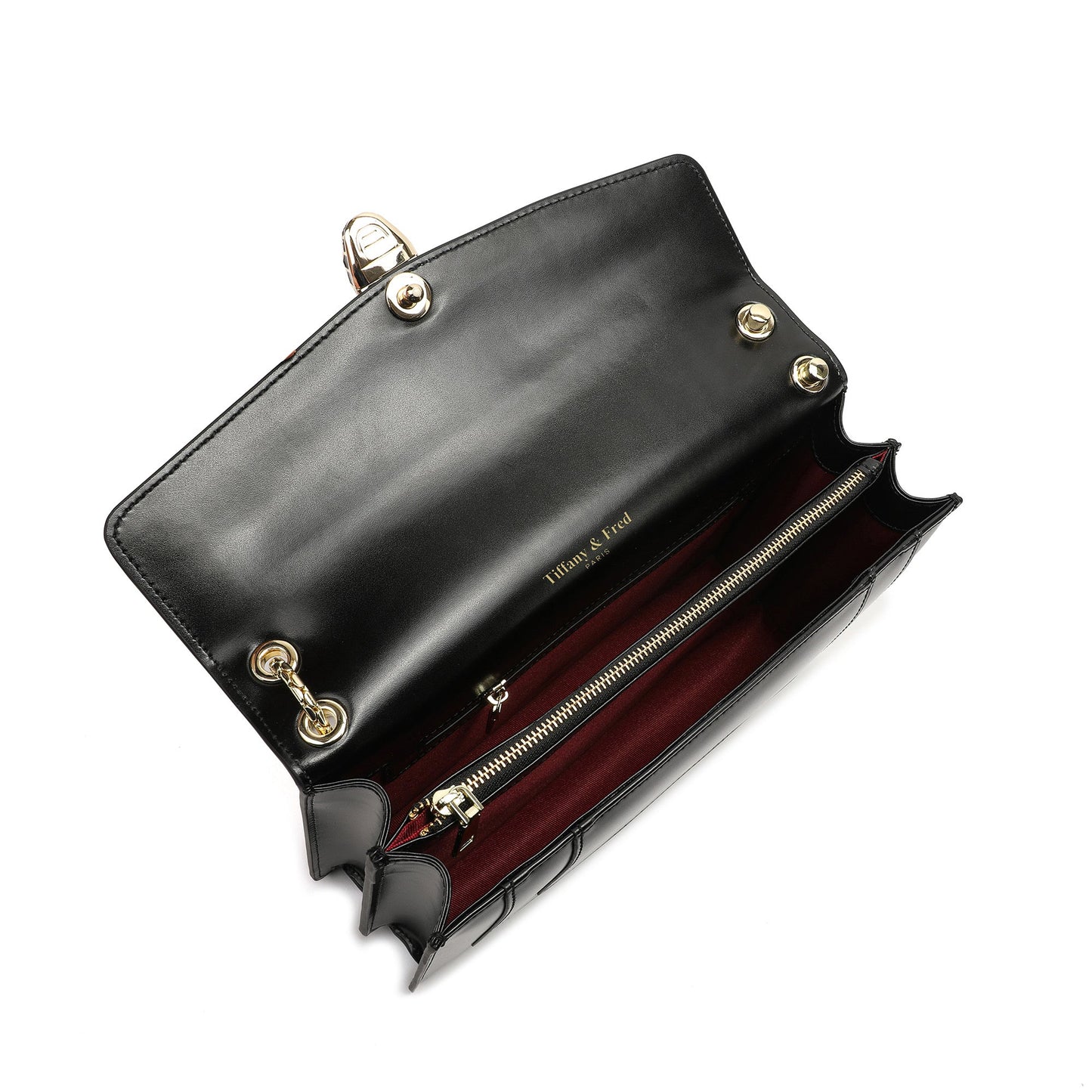 Smooth Leather Foldover Crossbody/Shoulder Bag