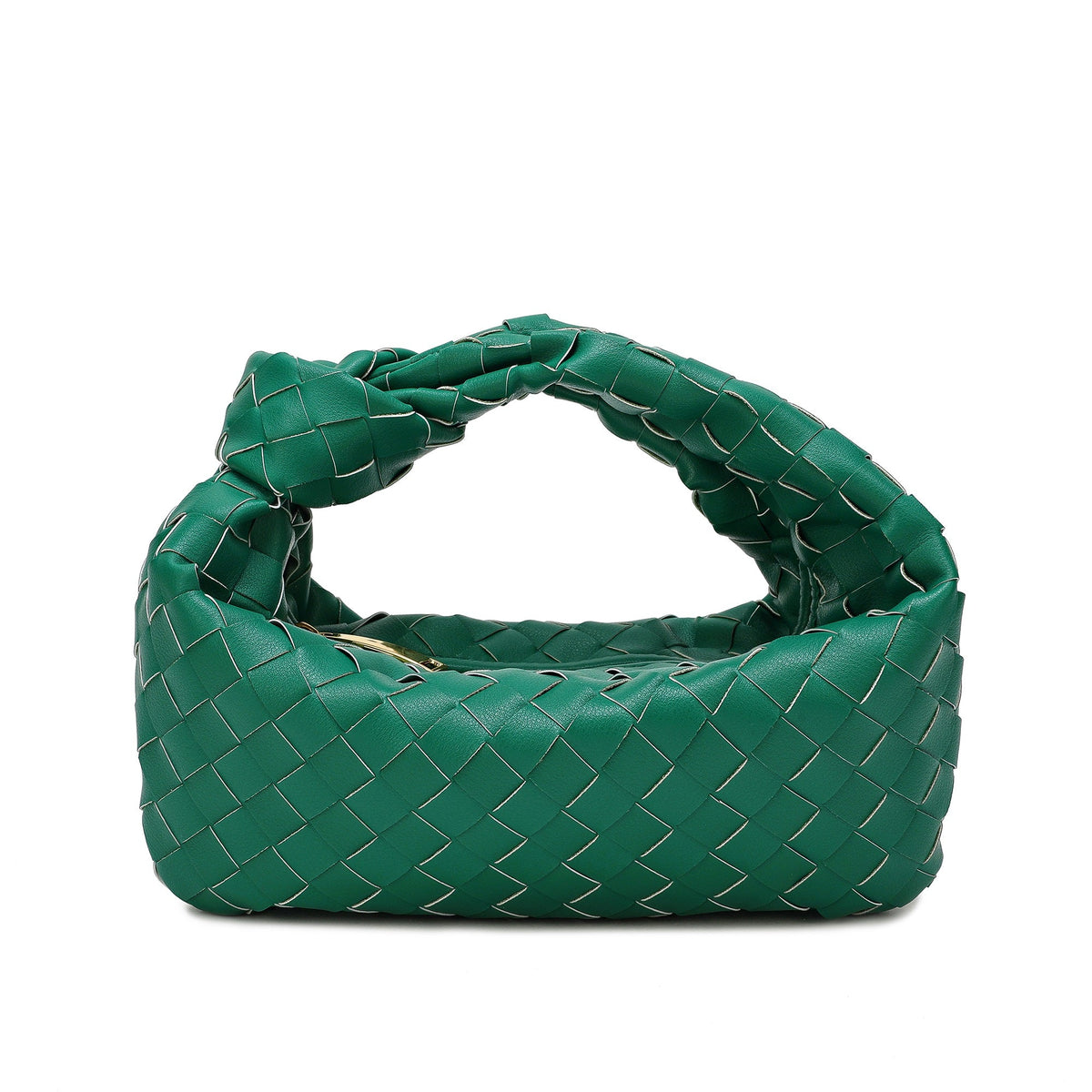 Woven Sheepskin Knot Bag Pouch