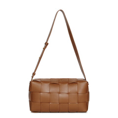 Smooth Woven Leather Hobo/Shoulder