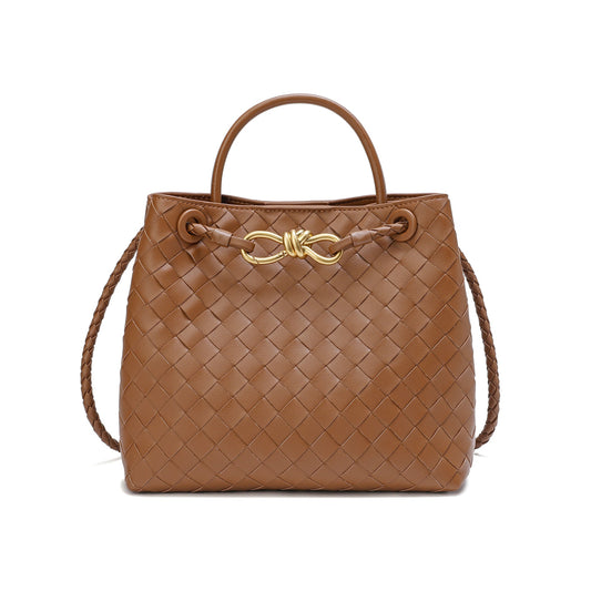 Woven Leather Top-handle/ Shoulder Bag