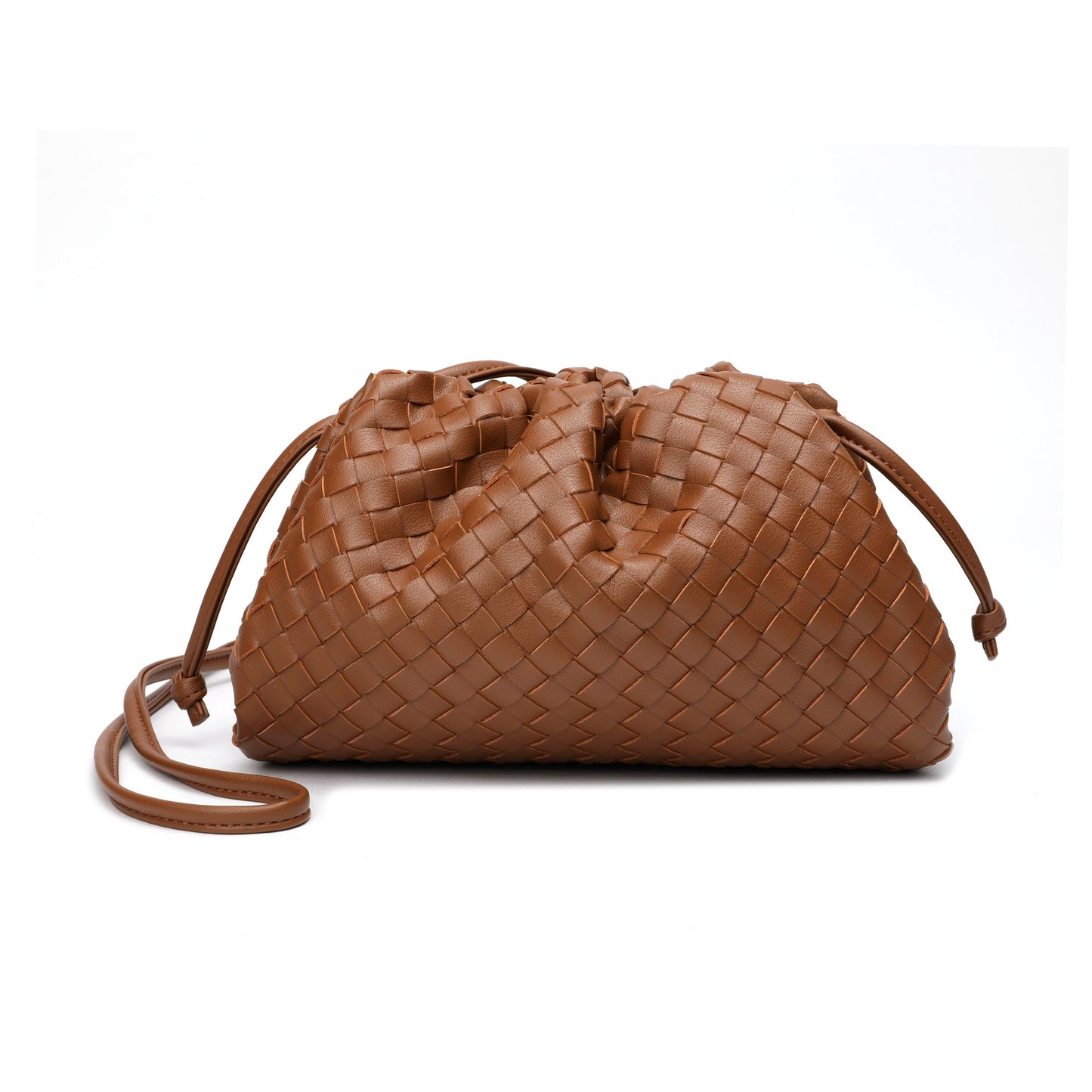 Full Grain Woven Leather Pouch/ Shoulder/ Clutch Bag