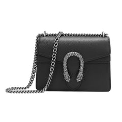 Crystal Dragon Leather Crossbody Bag