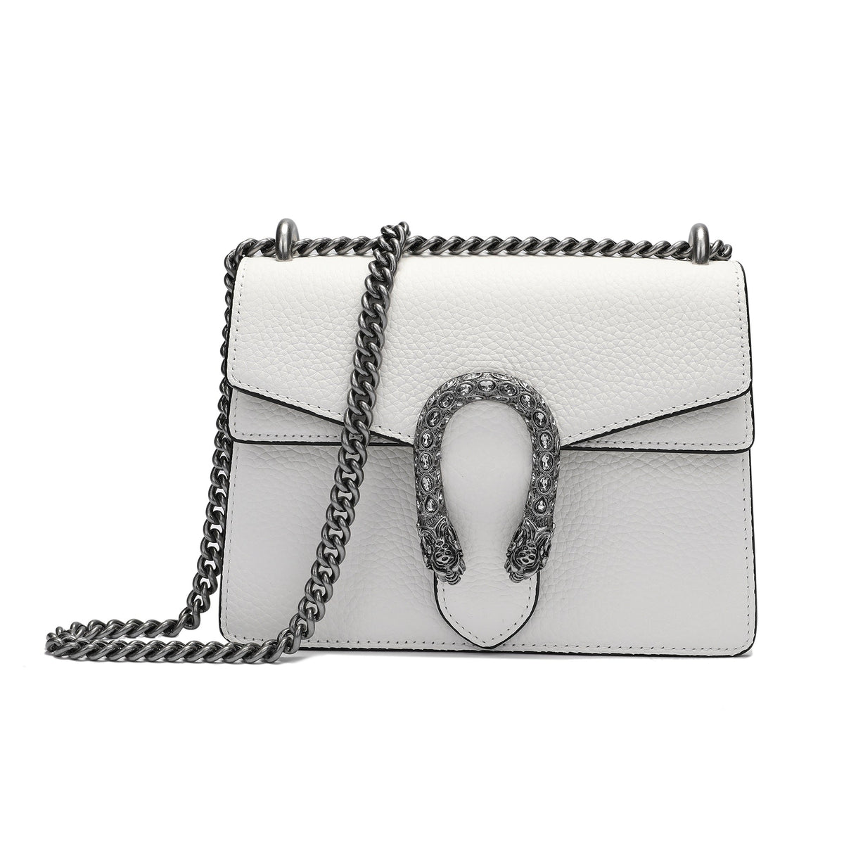 Crystal Dragon Leather Crossbody Bag