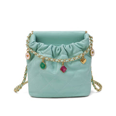Quilted Sheepskin Leather Crossbody
