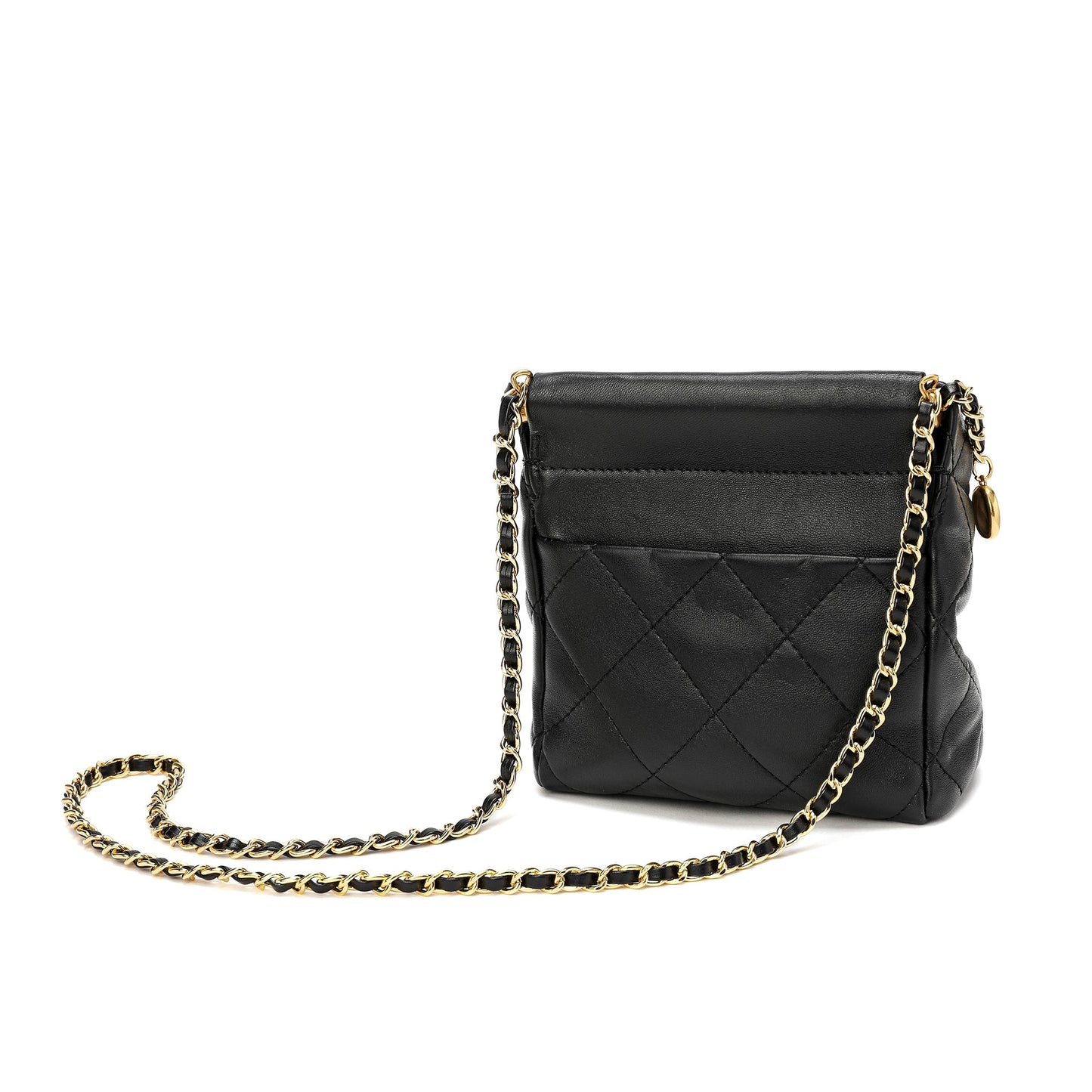 Quilted Sheepskin Leather Crossbody