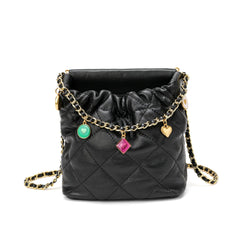 Quilted Sheepskin Leather Crossbody