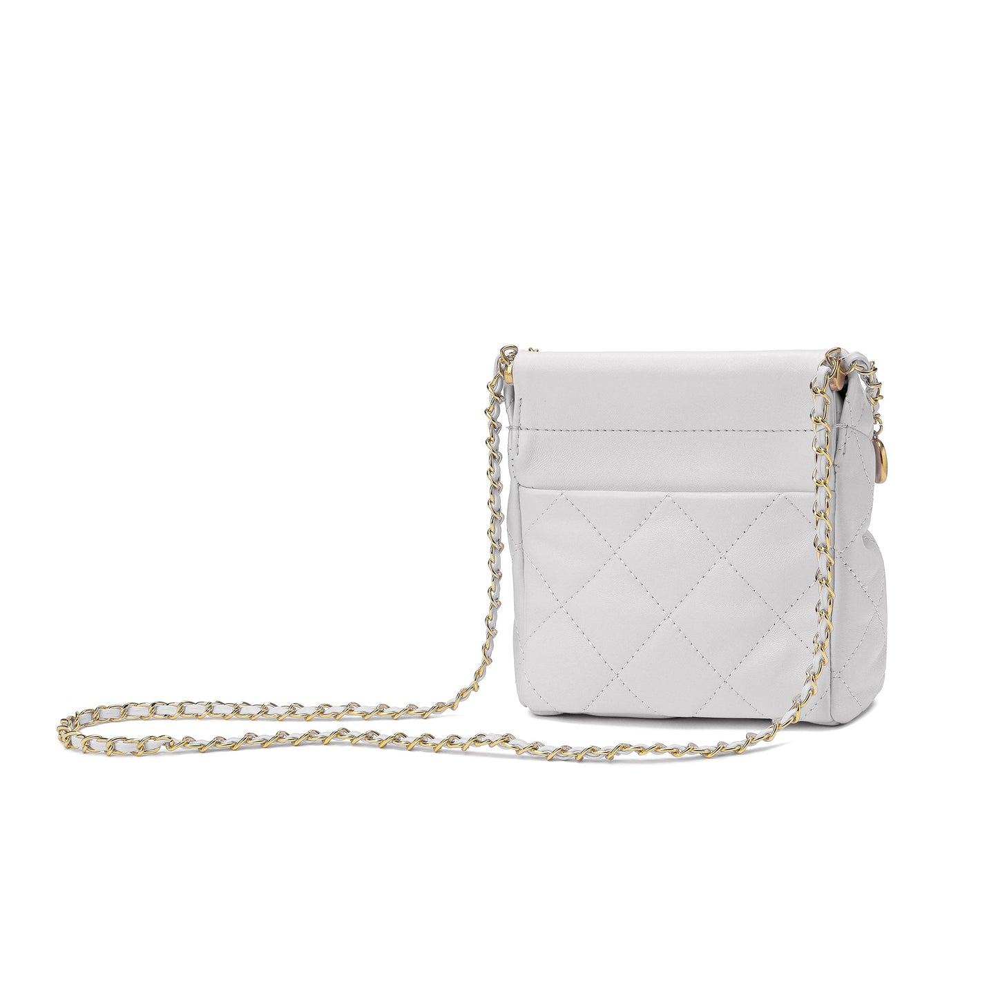 Quilted Sheepskin Leather Crossbody