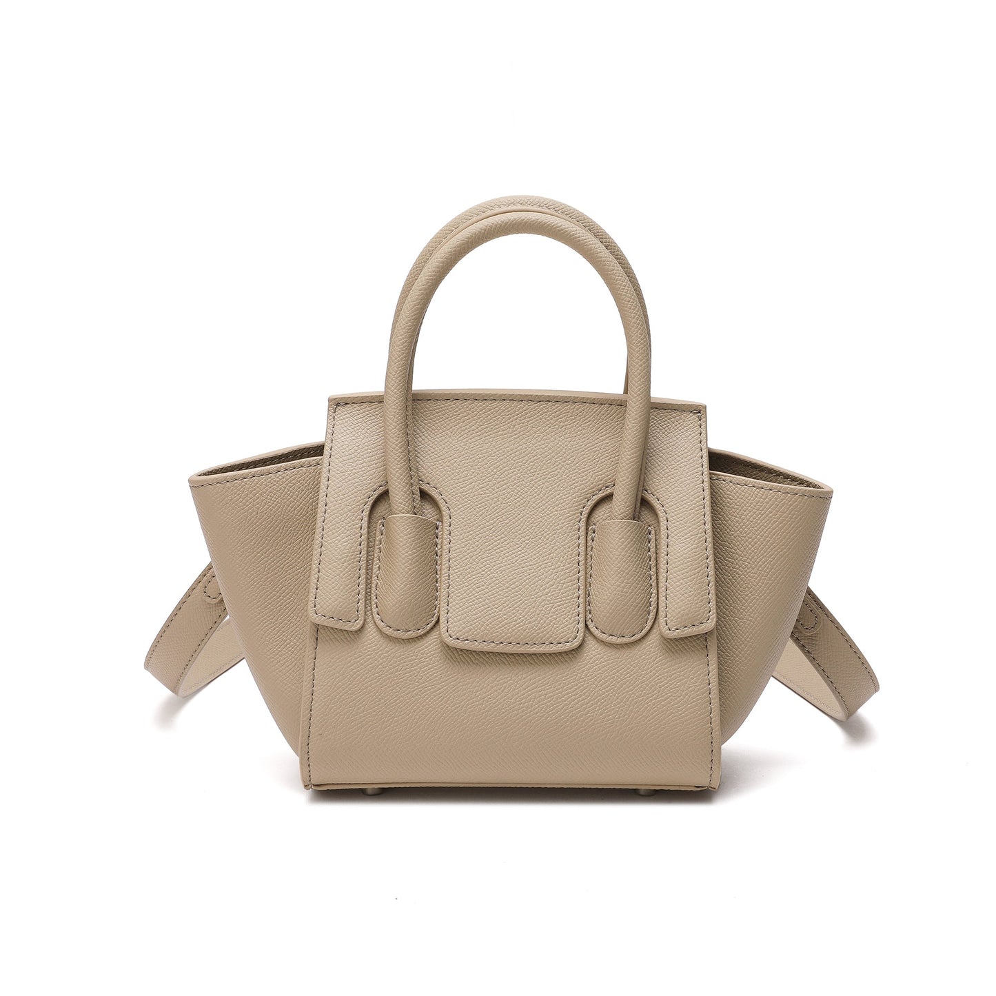 Top-handle Full-grain Leather Bag