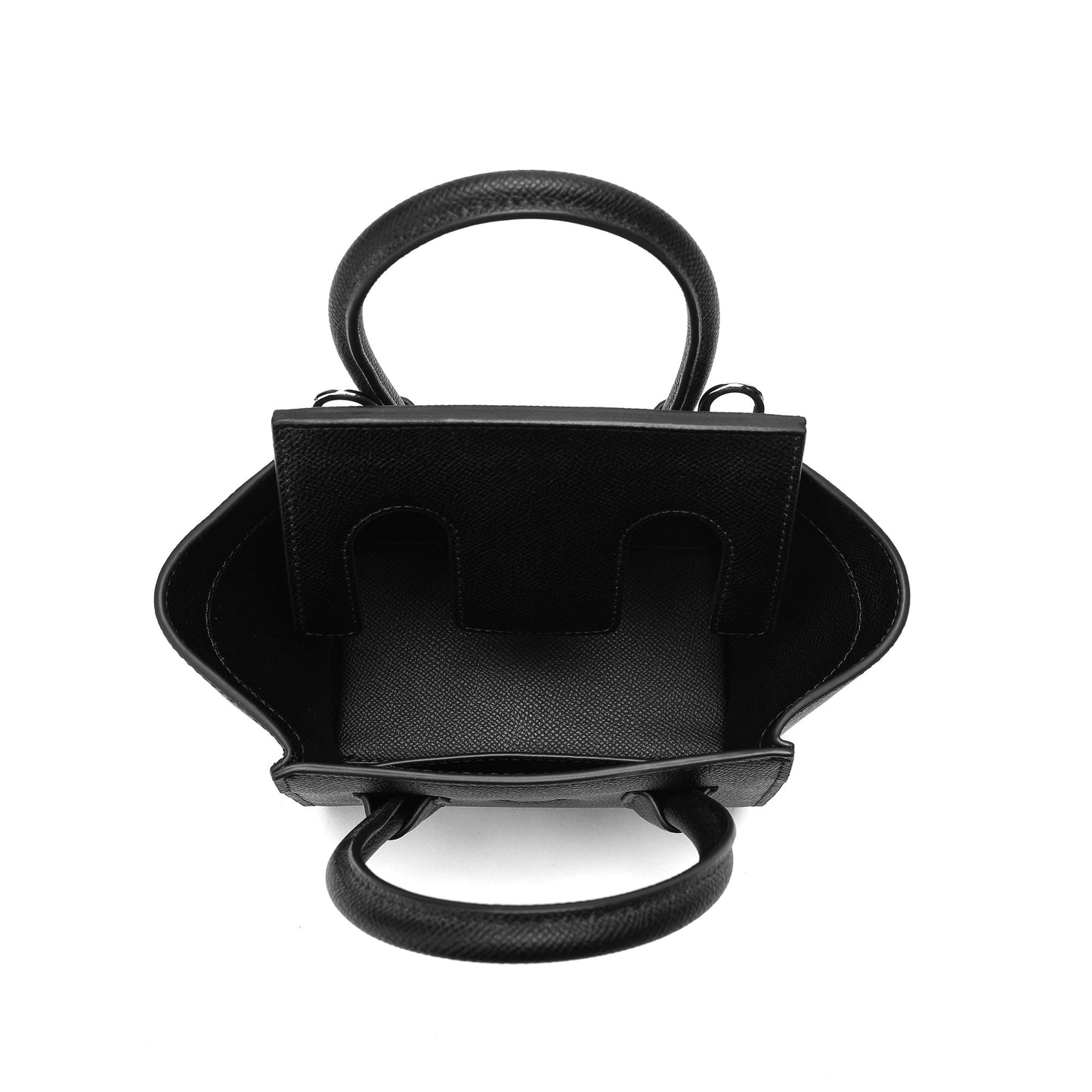 Top-handle Full-grain Leather Bag