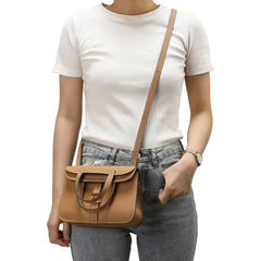 Full-grain soft leather Crossbody